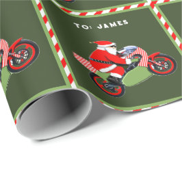 Motorfiets Kerstcadeau Cadeaupapier