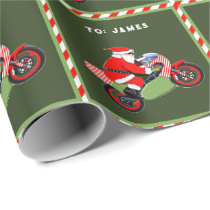 Motorfiets Kerstcadeau Cadeaupapier