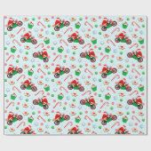 Motorfiets Kerstcadeau Cadeaupapier (Vlak)