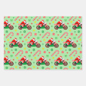 Motorfiets Kerstcadeau Inpakpapier Vel (Voorkant 3)