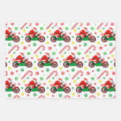 Motorfiets Kerstcadeau Inpakpapier Vel (Voorkant)