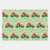 Motorfiets Kerstcadeau Inpakpapier Vel (Voorkant)