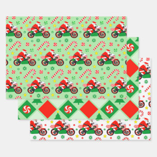Motorfiets Kerstcadeau Inpakpapier Vel