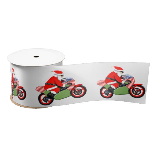 Motorfiets Kerstcadeau Satijnen Lint (Spoel)