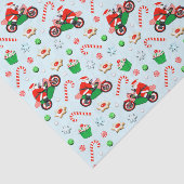 Motorfiets Kerstcadeau Tissuepapier (Detail)