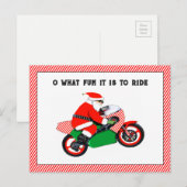motorfiets kerstkaarten feestdagenkaart (Voorkant / Achterkant)