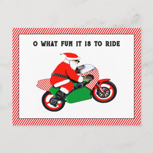 motorfiets kerstkaarten feestdagenkaart (Voorkant)