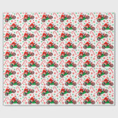Motorfiets Kerstmis Cadeaupapier (Vlak)