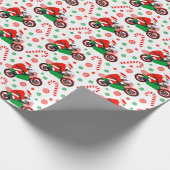 Motorfiets Kerstmis Cadeaupapier (Hoek)