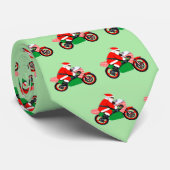 Motorfiets Kerstmis Stropdas (Opgerold)