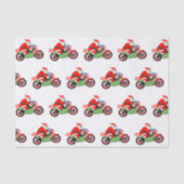 Motorfiets Kerstmis Tissuepapier (Voorkant)