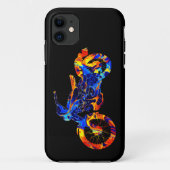 MOTORFIETS KLEURRIJK MIX NEON VERF Case-Mate iPhone CASE (Achterkant)