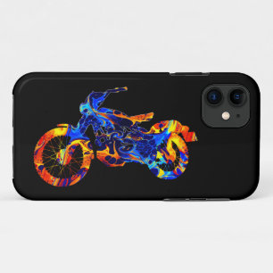 MOTORFIETS KLEURRIJK MIX NEON VERF Case-Mate iPhone CASE