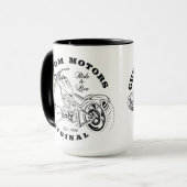 Motorfiets koffiekop mok (Voorkant links)