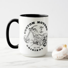 Motorfiets koffiekop mok