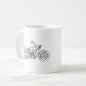 Motorfiets Koffiemok (Voorkant links)