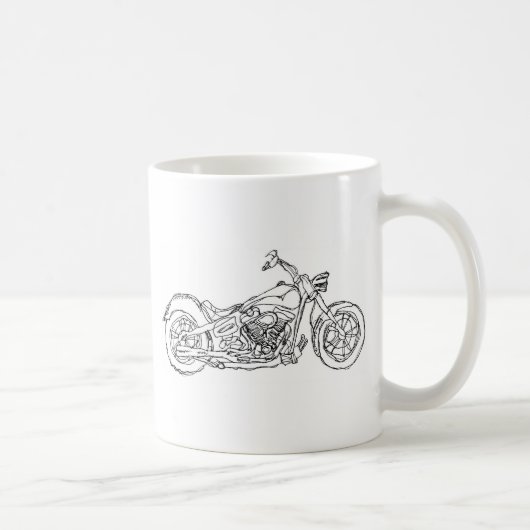 Motorfiets Koffiemok (Rechts)