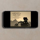 Motorfiets Koppel Berg Bruiloft Kaart