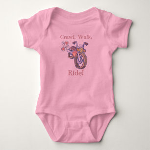 Motorfiets, kruipen, lopen, Ride. Romper