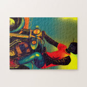 Motorfiets Legpuzzel (Horizontaal)