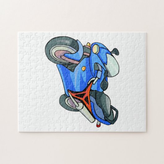 Motorfiets Legpuzzel (Horizontaal)