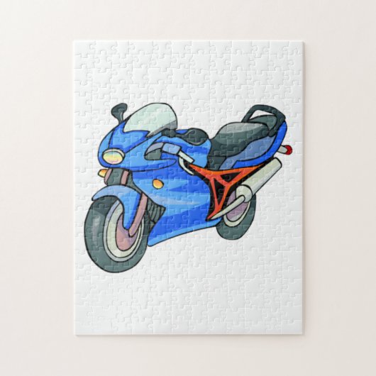 Motorfiets Legpuzzel (Verticaal)