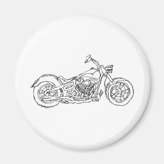 Motorfiets Magneet (Voorkant)