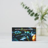 Motorfiets Mechanic Unieke Visitekaartjes (Staand voorkant)