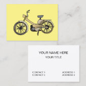 Motorfiets Mechanische Reparatie Technicus Visitekaartje (Voorkant / Achterkant)