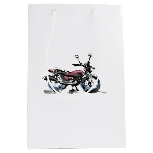 Motorfiets Medium Cadeauzakje (Voorkant)