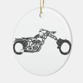 motorfiets met handboei keramisch ornament (Links)