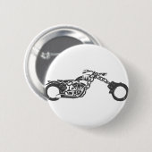 motorfiets met handboei ronde button 5,7 cm (Voorkant /achterkant)