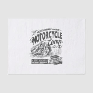 motorfiets met hoge snelheid tissuepapier