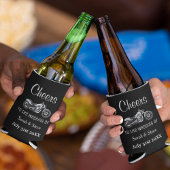 Motorfiets met huwelijk blikjeskoeler