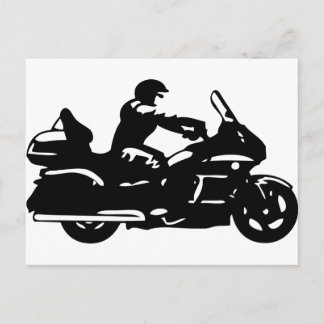 motorfiets met motoraandrijving briefkaart