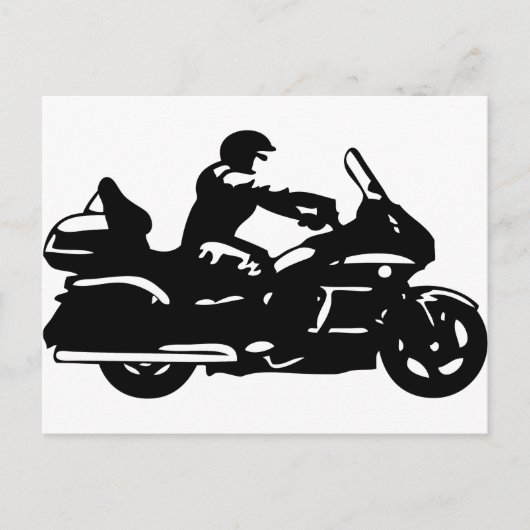 motorfiets met motoraandrijving briefkaart (Voorkant)