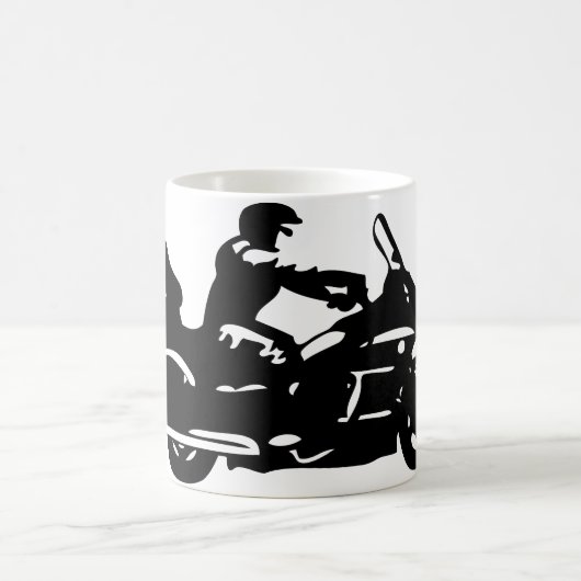 motorfiets met motoraandrijving koffiemok (Center)