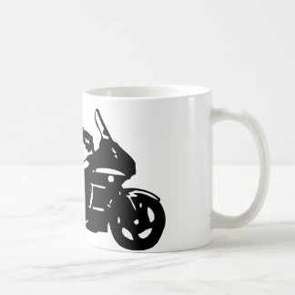 motorfiets met motoraandrijving koffiemok