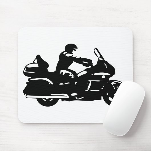 motorfiets met motoraandrijving muismat (Met muis)