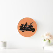 motorfiets met motoraandrijving ronde klok (Huis)