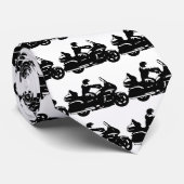 motorfiets met motoraandrijving stropdas (Opgerold)