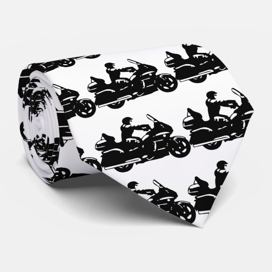 motorfiets met motoraandrijving stropdas (Opgerold)