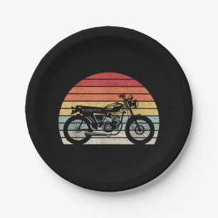  motorfiets met oprolmechanisme papieren bordje
