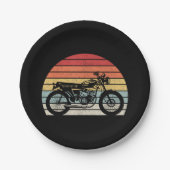  motorfiets met oprolmechanisme papieren bordje (Voorkant)