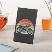  motorfiets met oprolmechanisme reclamebord met voetstuk (Insitu)