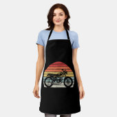 motorfiets met oprolmechanisme schort (Gedragen)