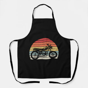 motorfiets met oprolmechanisme schort