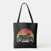 motorfiets met oprolmechanisme tote bag (Achterkant)