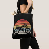 motorfiets met oprolmechanisme tote bag (Dichtbij)