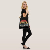 motorfiets met oprolmechanisme tote bag (Op model)